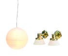 Kit globe et appliques LUNDBY