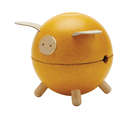 Tirelire cochon jaune couleurs tendres PLAN TOYS