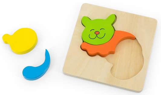 Puzzle encastrement chat Puzzle encastrement chat ASA TOYS