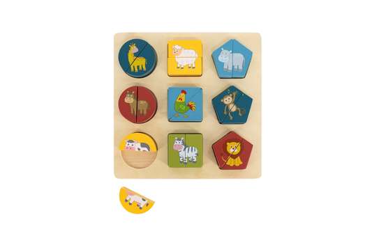 Mes moitiés à associer Animaux & Fruits-Légumes Mes moitiés à associer Animaux & Fruits-Légumes ASA TOYS