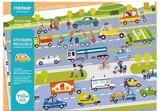 Stickers repositionnables transports Stickers repositionnables transports MIDEER