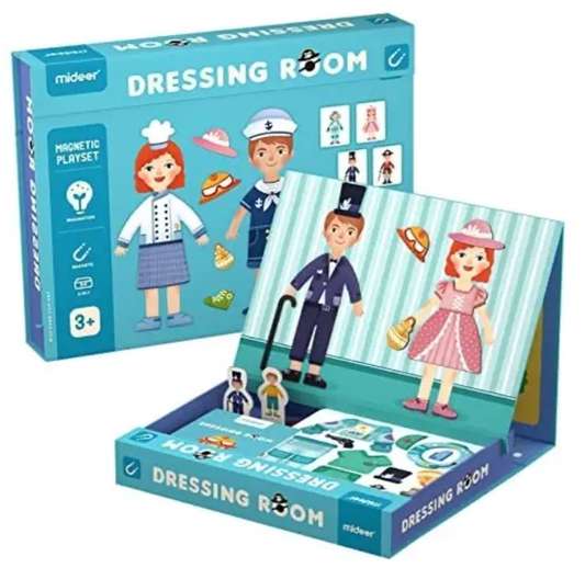 Jeu magnétique 2-en-1 "Je me déguise" Jeu magnétique 2-en-1 "Je me déguise" MIDEER