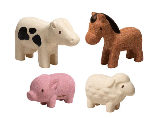 Figurines - 4 animaux de la ferme Figurines - 4 animaux de la ferme PLAN TOYS
