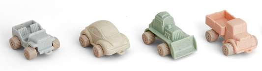 Lot de 4 véhicules 7cm bio Lot de 4 véhicules 7cm bio VIKING TOYS