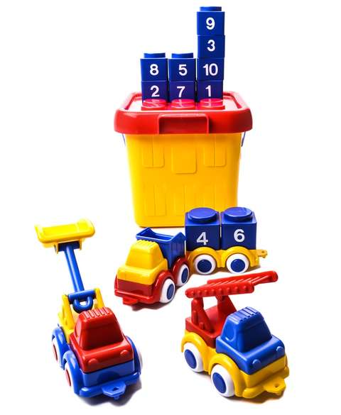 Baril camion avec cubes Baril camion avec cubes VIKING TOYS