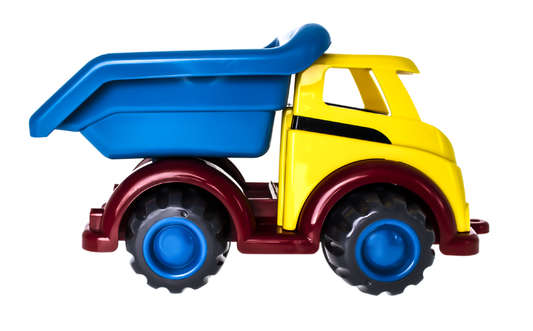 Camion benne roues crantées avec boite Camion benne roues crantées avec boite VIKING TOYS