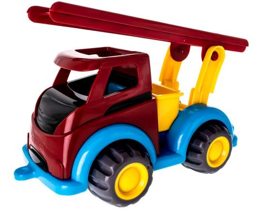 Camion pompier roues crantées avec boite Camion pompier roues crantées avec boite VIKING TOYS