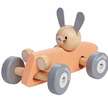 Lapin bolide de course pastel PLAN TOYS