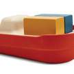 Grand bateau modulable - rouge 21cm PLAN TOYS