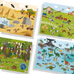 Stickers repositionnables animaux MIDEER