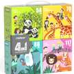 Valisette 4 puzzles - 329 pièces - Animaux MIDEER